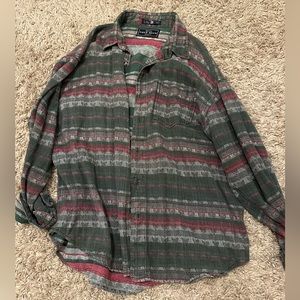 Navy Blue textured button down size: XL